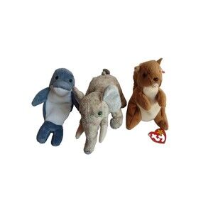VTG 2002 & 1996 Ty Lot of 3 Beanie Baby Hang Tag NOT Attached Stuffed Animal